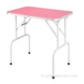 Table de toilettage pour chats de chien pliable réglable